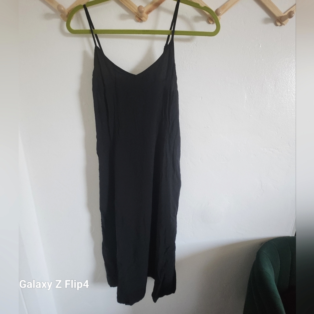 Black slip dress- cotton